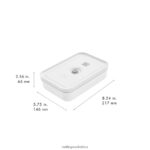 Kitchen Zwilling 2H4BZ4514 Fresh & Save L Flat Vacuum lunch box, plastic, white-grey - Image 2