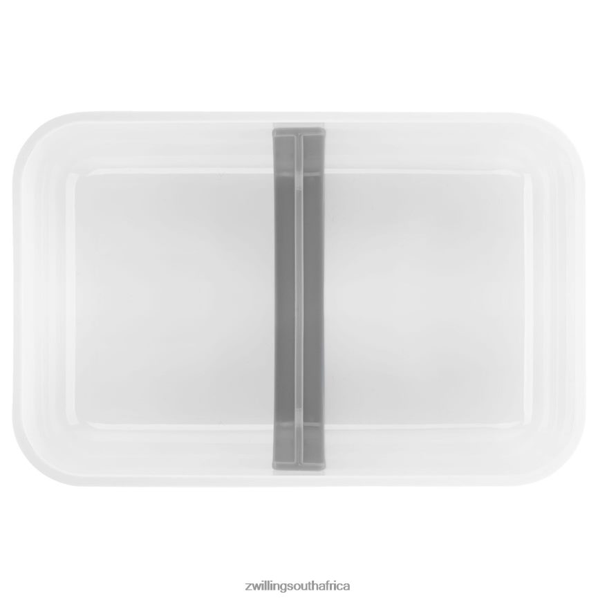 Kitchen Zwilling 2H4BZ4514 Fresh & Save L Flat Vacuum lunch box, plastic, white-grey - Image 4