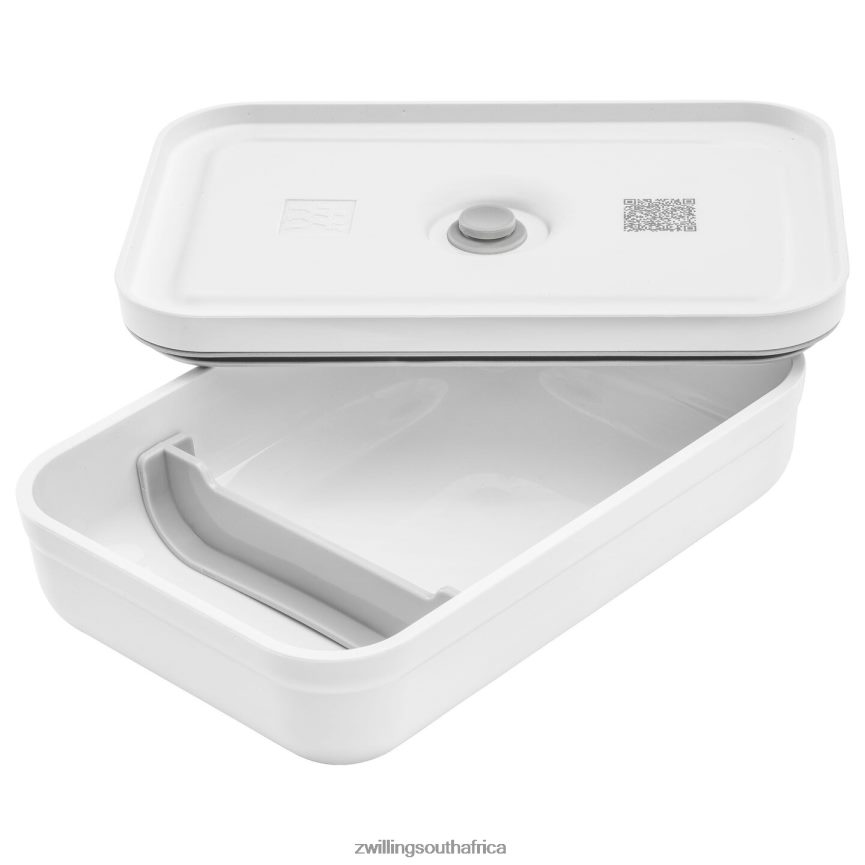 Kitchen Zwilling 2H4BZ4514 Fresh & Save L Flat Vacuum lunch box, plastic, white-grey - Image 5