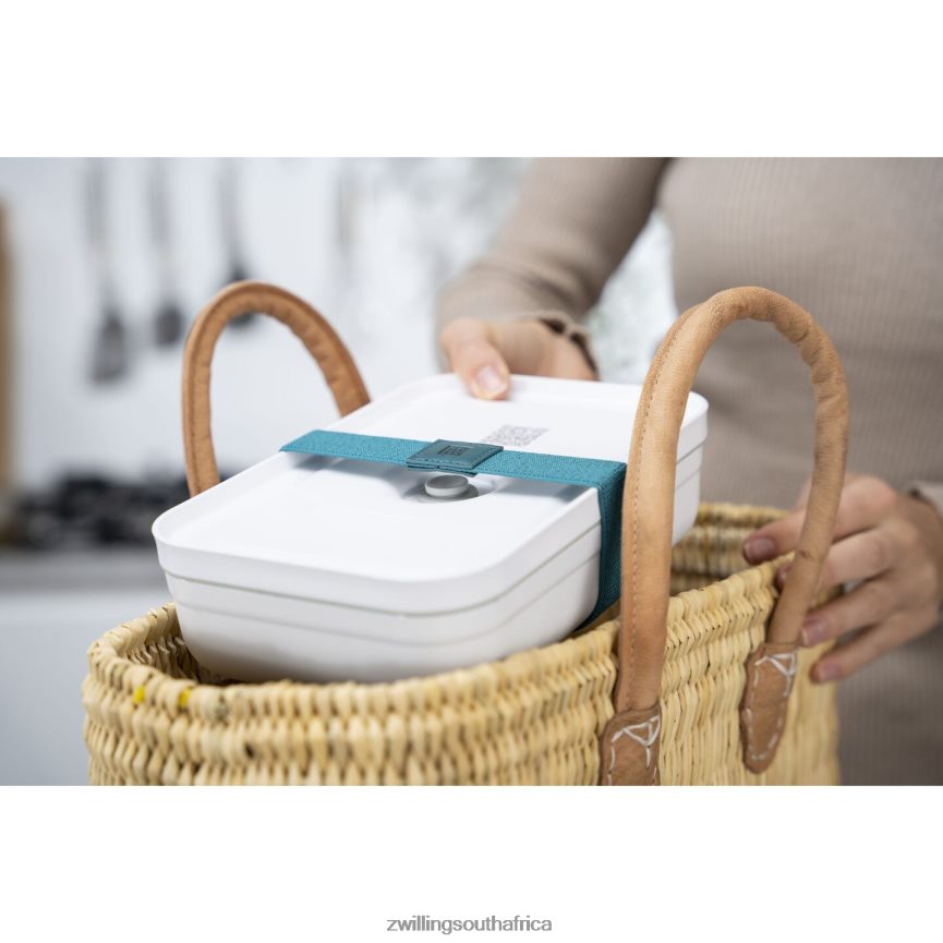 Kitchen Zwilling 2H4BZ4514 Fresh & Save L Flat Vacuum lunch box, plastic, white-grey - Image 9