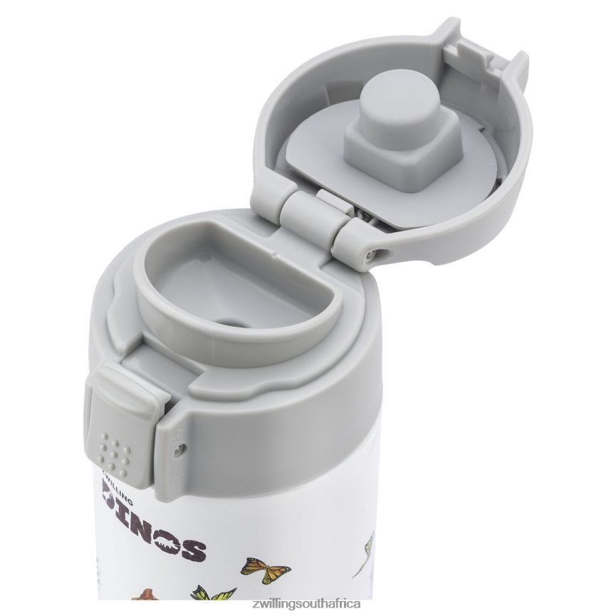 Kitchen Zwilling 2H4BZ4534 Dinos Dinos Drinking Bottle, 350 ml, stainless steel, white-grey - Image 2