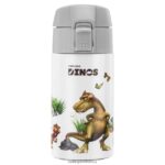 Kitchen Zwilling 2H4BZ4534 Dinos Dinos Drinking Bottle, 350 ml, stainless steel, white-grey