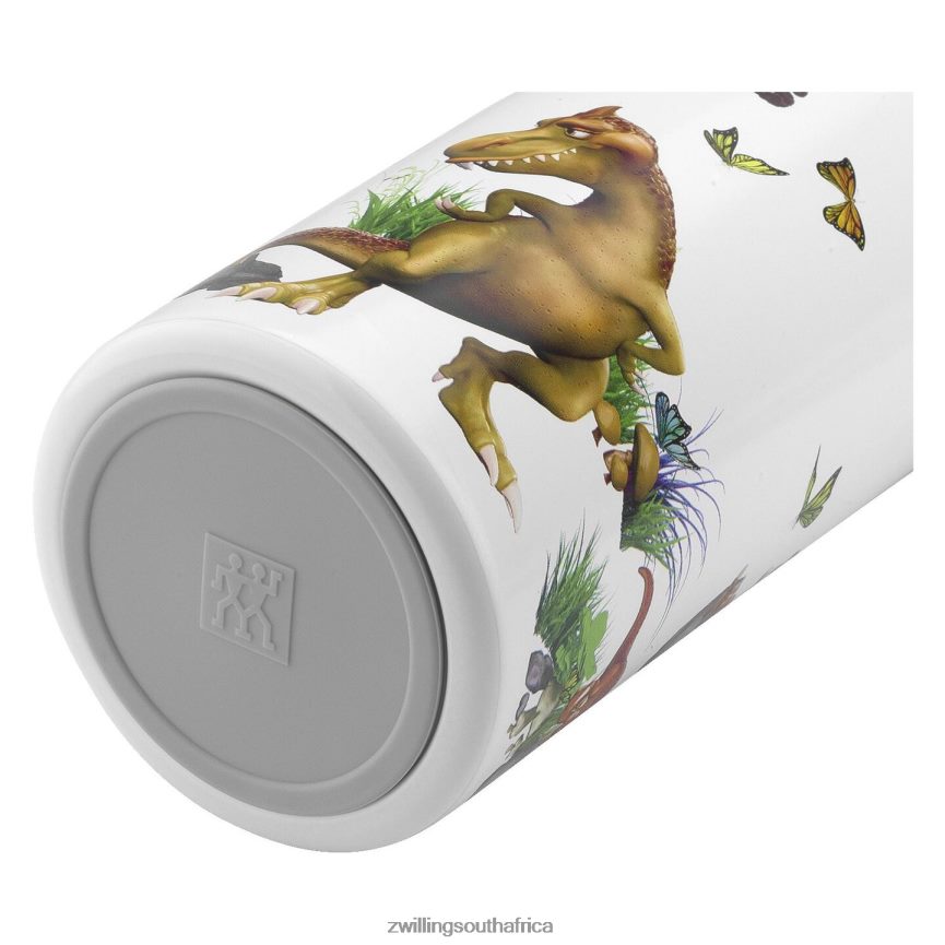 Kitchen Zwilling 2H4BZ4534 Dinos Dinos Drinking Bottle, 350 ml, stainless steel, white-grey - Image 4